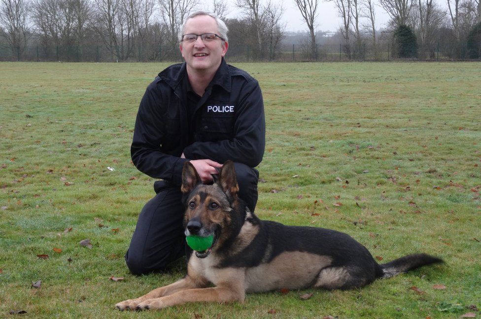 PC Dave Wardell and Finn