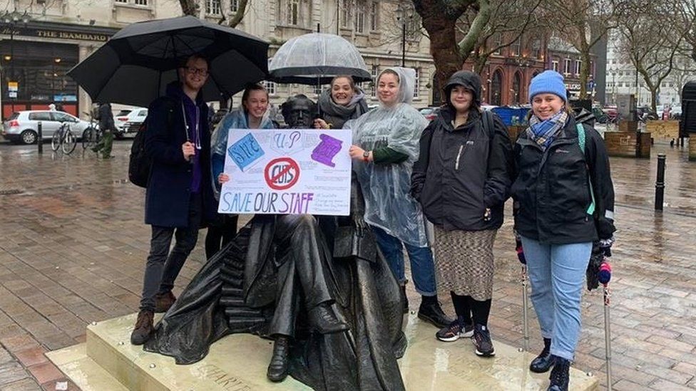 Protest at Charles Dickens statue