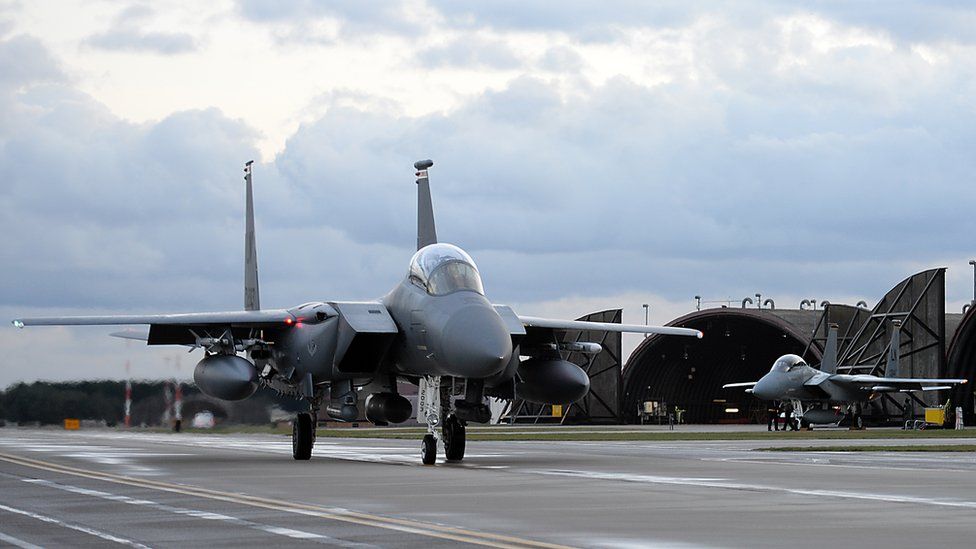 Two F-15 Jets From RAF Lakenheath Make Emergency Landings - BBC News