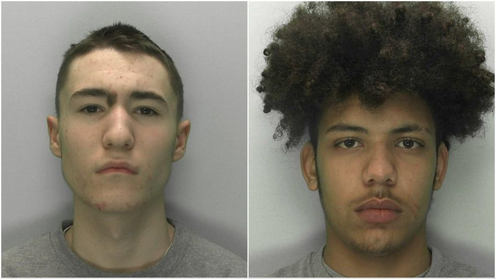 Police shots of Callum Charles-Quebella and Levi Cameron