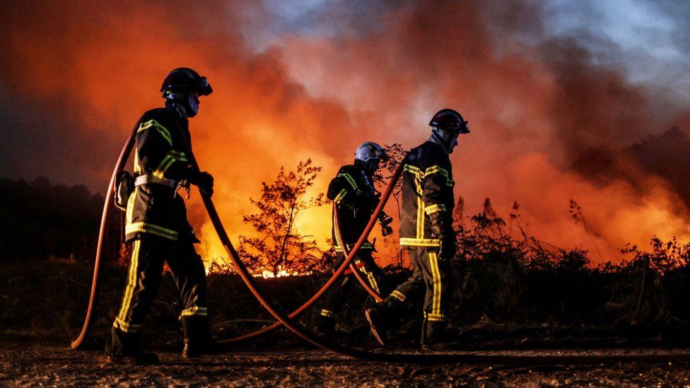 Europe wildfires burn area a fifth of the size of Belgium - BBC Newsround