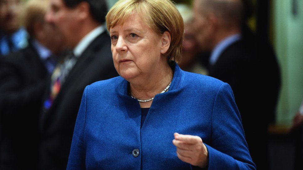 German Chancellor Angela Merkel attends a Summit in Brussels, Belgium, 17 October 2018