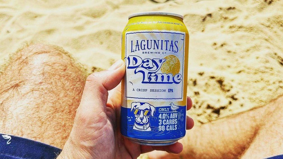 A Lagunitas beer can