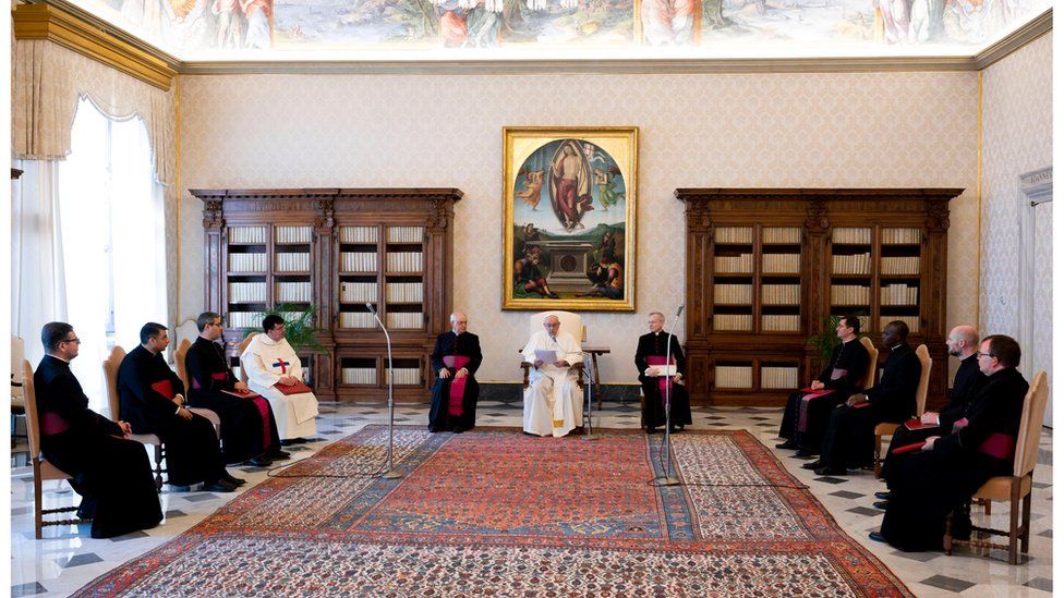 The Pope gives his general audience on 19 August 2020