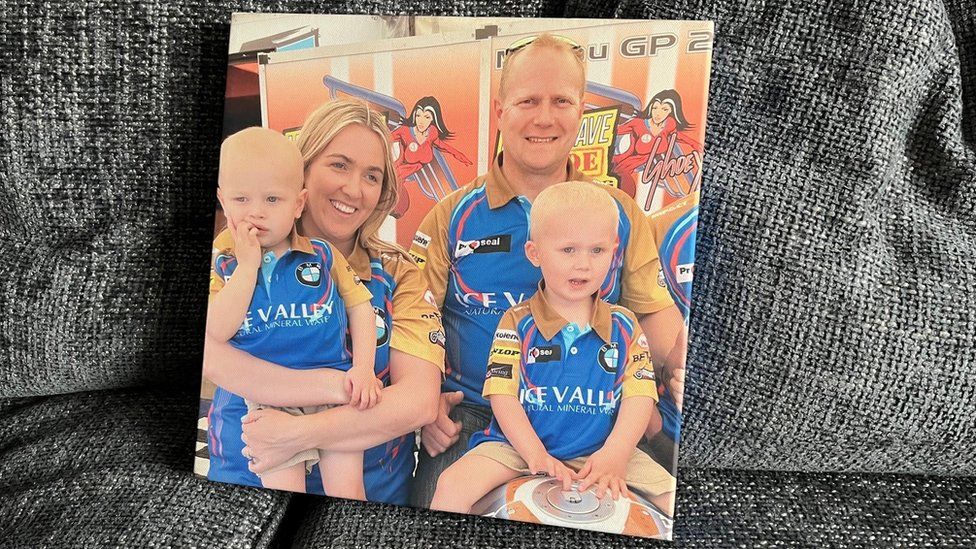 The last photo of Paul and his family before he was killed in a motorbike crash