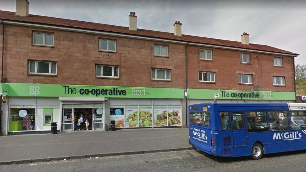 Paisley Coop assistant threatened with knife BBC News