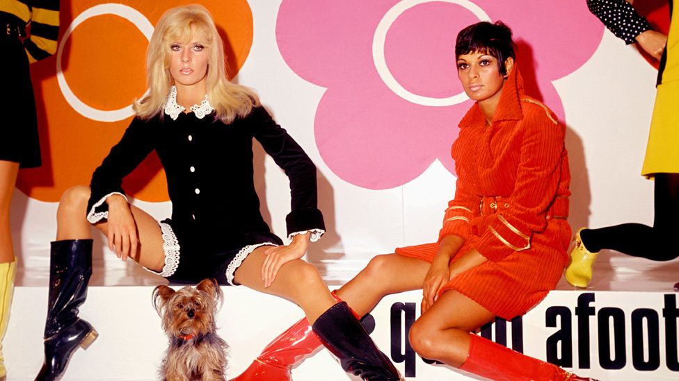 Models wear designs by Mary Quant, 1960s