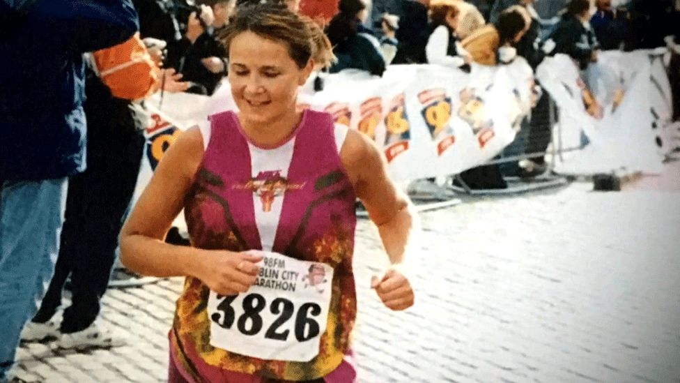 Jules Rose running a marathon