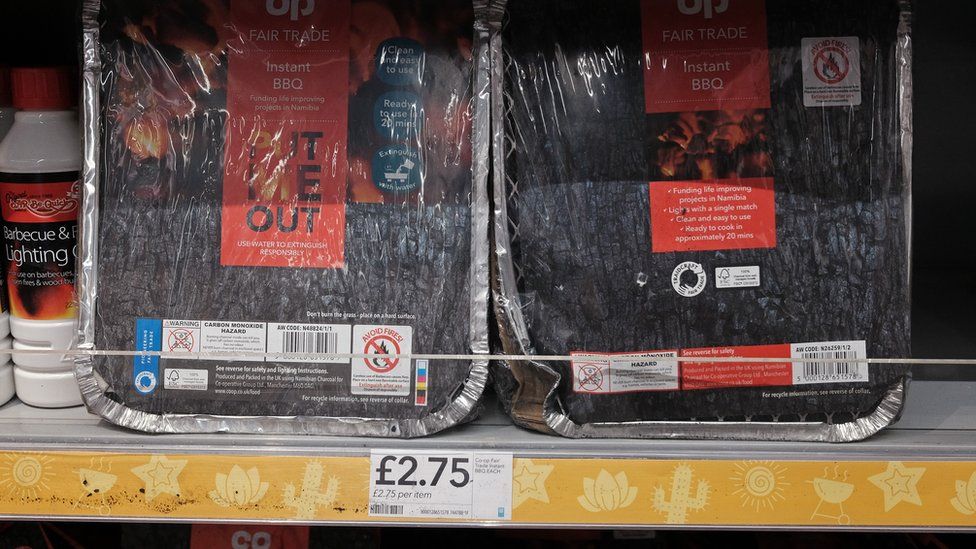 Disposable barbecues at Co-op