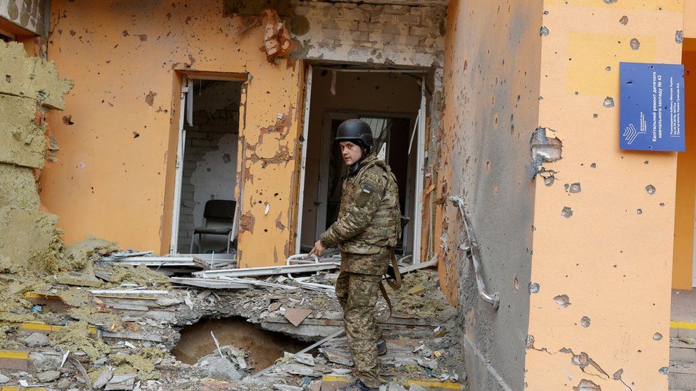 A Ukrainian soldiers fighting in Sievierodonetsk