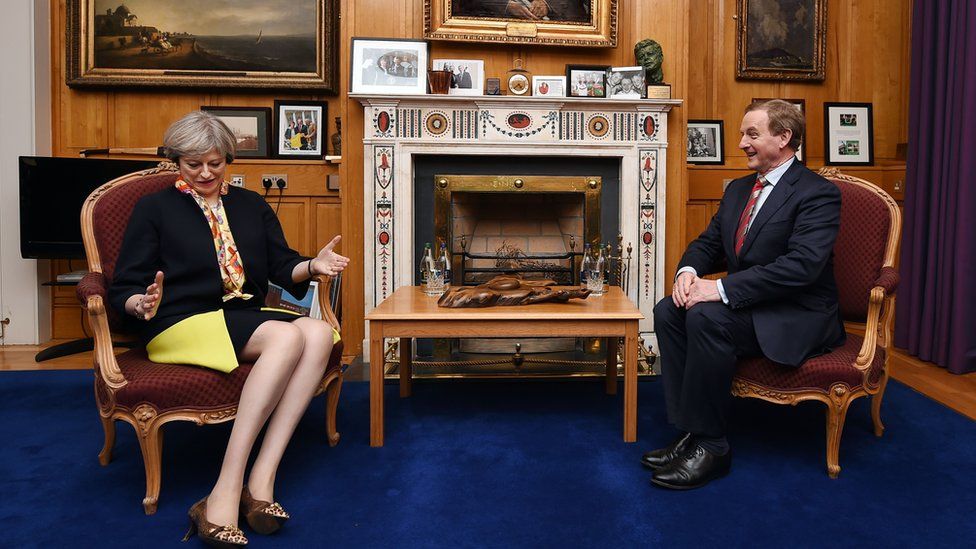 Theresa May and Enda Kenny