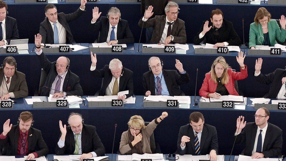 Voting in the European Parliament, December 2014