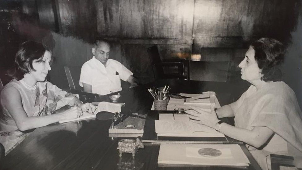 Gulshan Ewing with Indira Gandhi