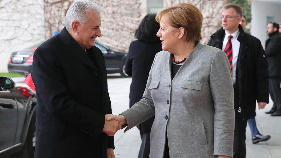 Chancellor Merkel and PM Yildirim, Berlin, 15 Feb 18