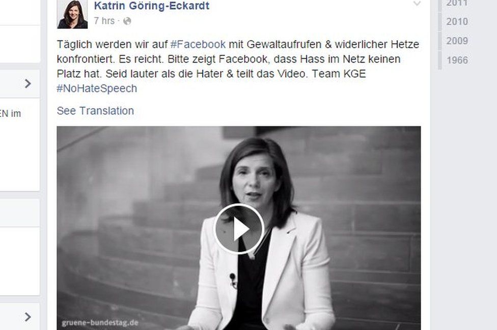 Goering-Eckardt/Facebook - screen shot