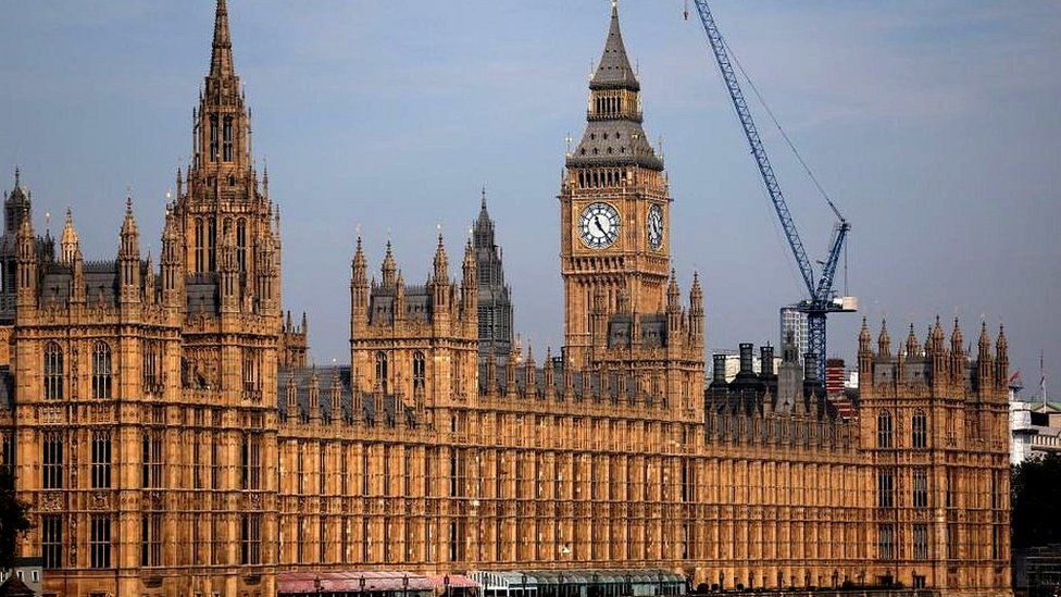 A view of the British Parliament in London