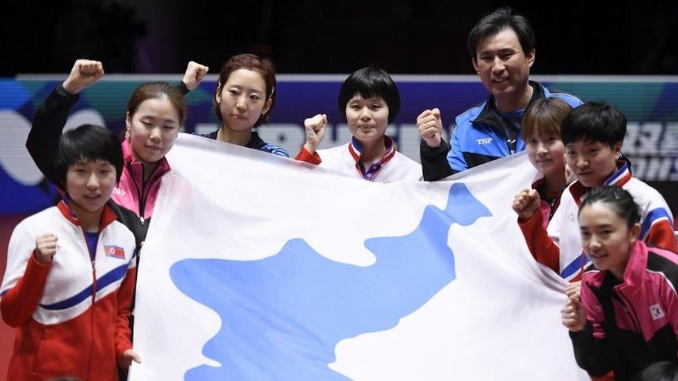 Koreans played under a unified flag at the Winter Olympics