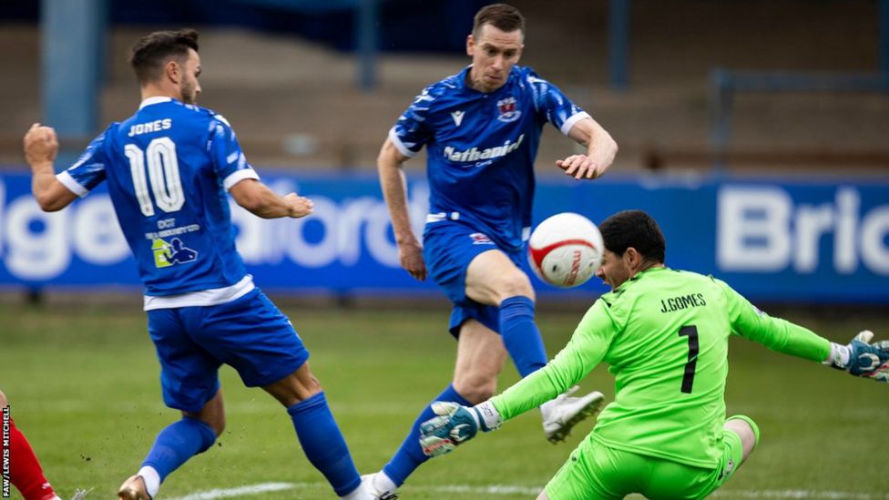 Europa Conference League: Penybont 1-1 FC Santa - spirited hosts draw ...