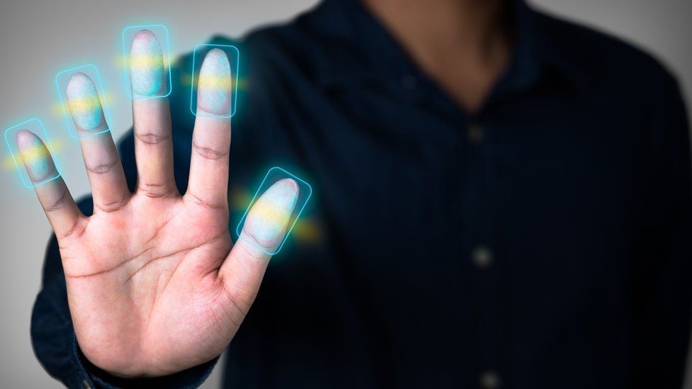 Generic image of human hand highlighting fingertips