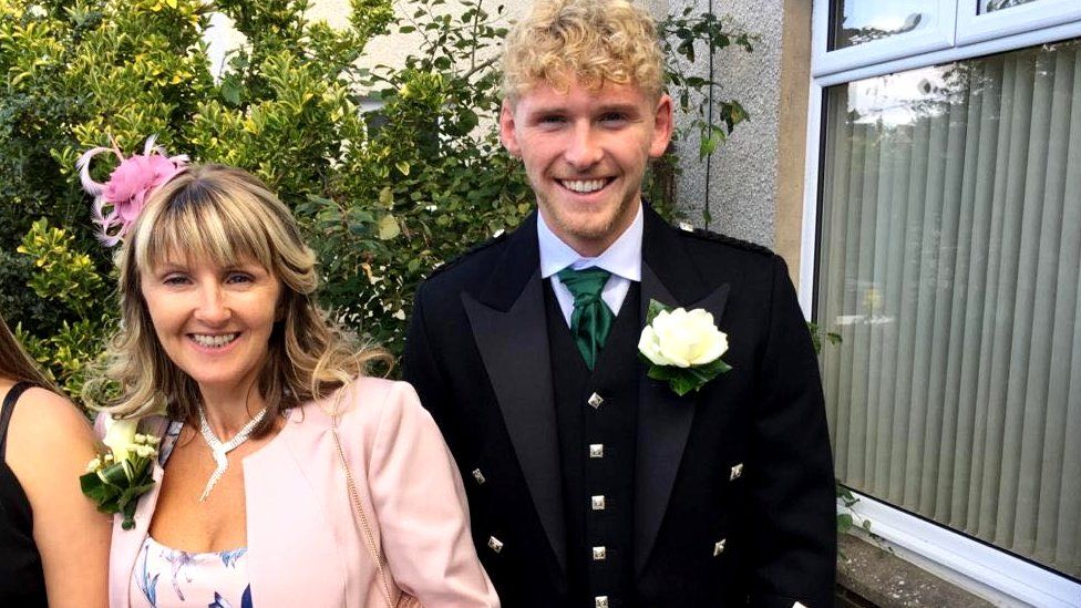 Adele Young and her son Conor Howard
