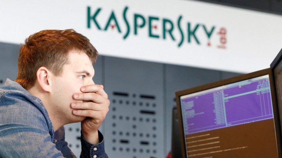 Employee at Kaspersky's Moscow HQ