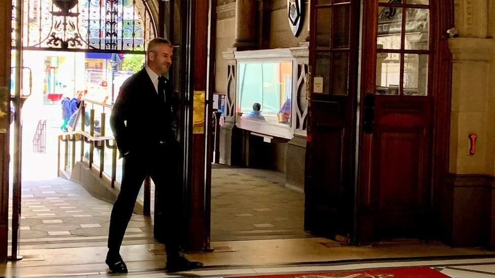 Oliver Coppard arrives at Sheffield Town Hall
