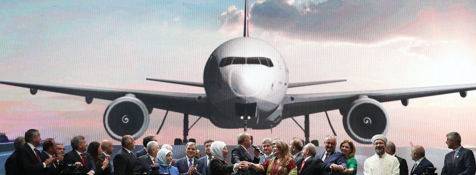 One of President Erdogan's recent successes was the opening of Istanbul's new airport in October 2018