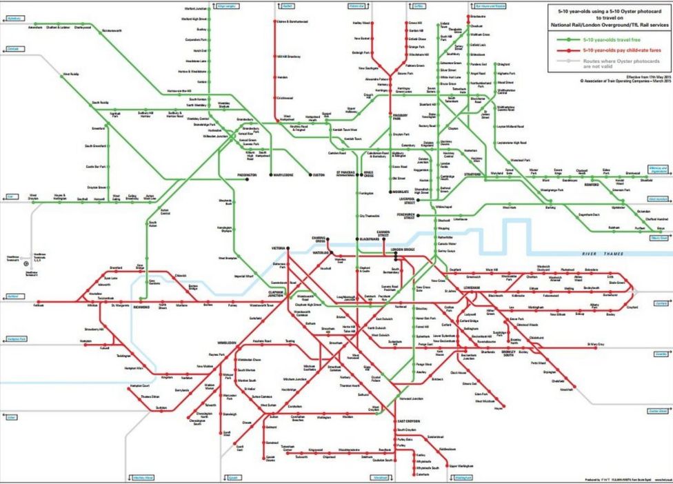 London rail services: Children under 11 to travel for free - BBC News