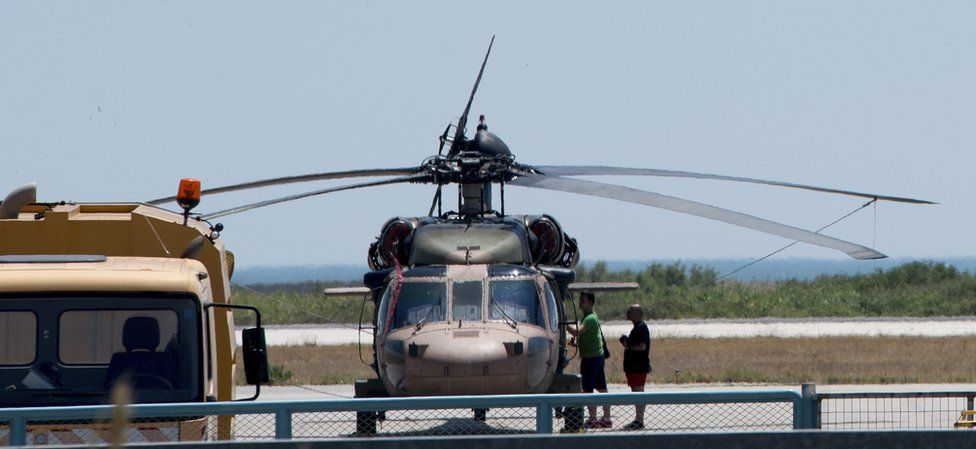 Turkish Black Hawk helicopter at Alexandroupoli airport, 16 July 16