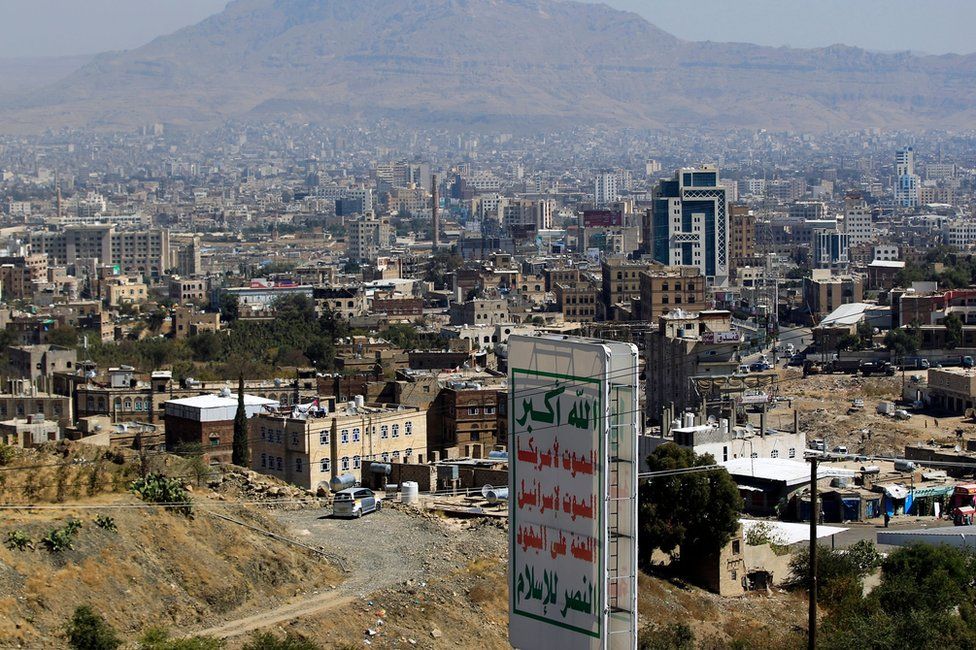 General view of Sanaa on 3 December 2017