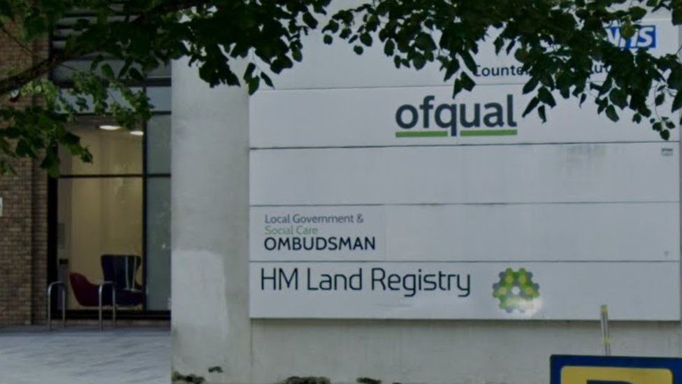 Door plaque showing Local Government Ombudsman