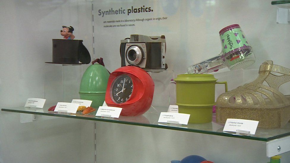 Plastic on display