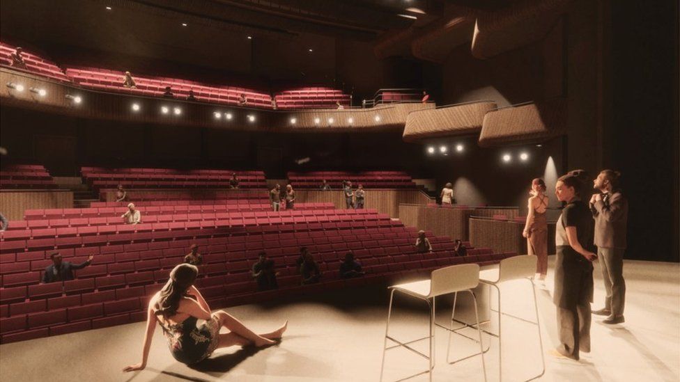 Planos del auditorio del Teatro Octógono