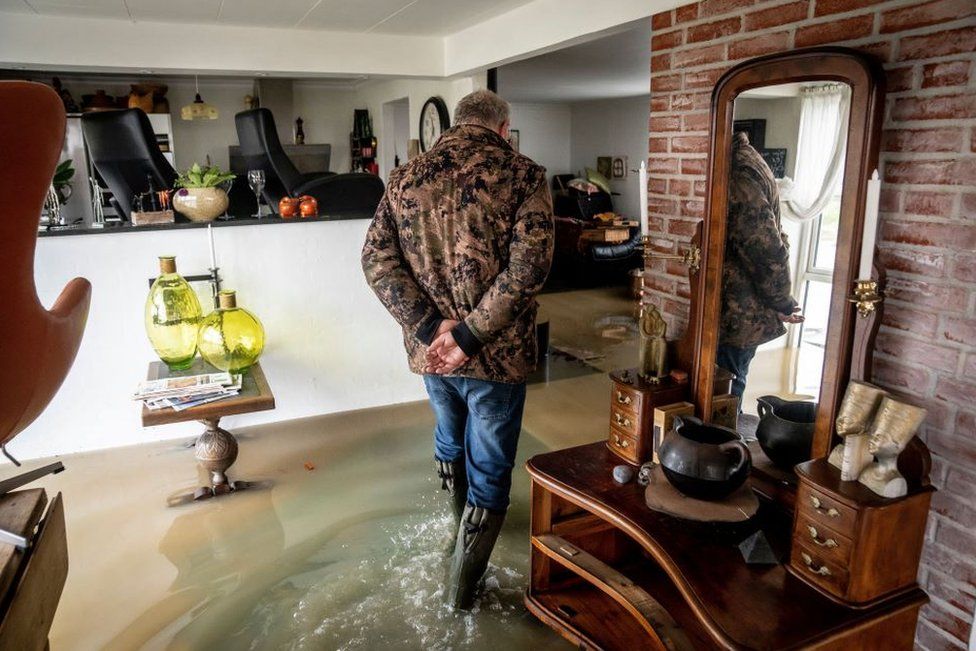 flood-damaged house