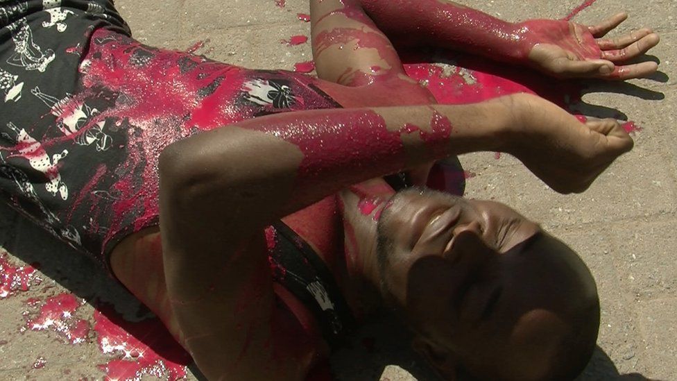 simulated accident