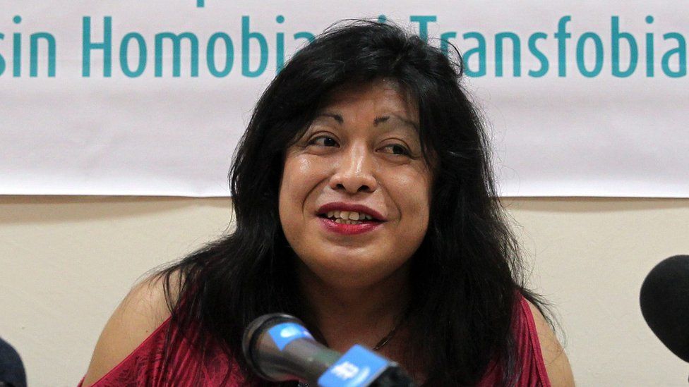 Well-known Argentine activist for the rights of lesbians, gays, bisexual and transgender people (LGBT), Diana Sacayan