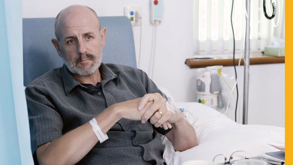 David Shutts undergoing chemotherapy
