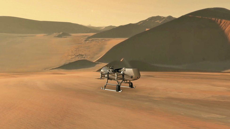 Dragonfly: Drone helicopter to fly on Saturn's moon, Titan BBC News