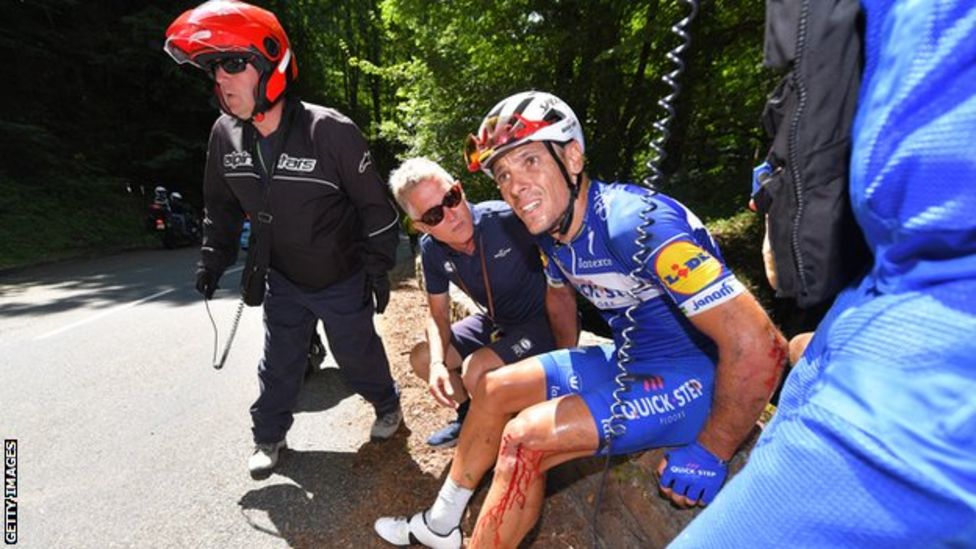 Tour de France 2018: Philippe Gilbert rode 60km with broken kneecap ...