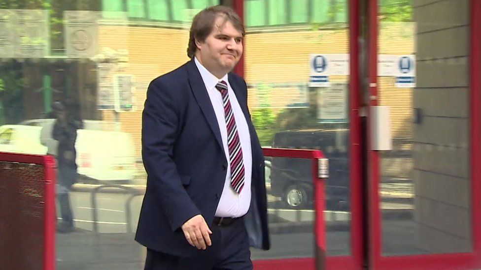 Jamie Wallis leaving court