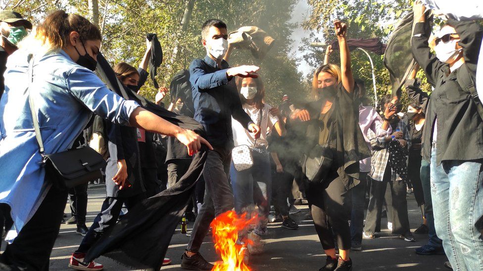 Widespread protests broke out in Iran after the death of Mahsa Amini