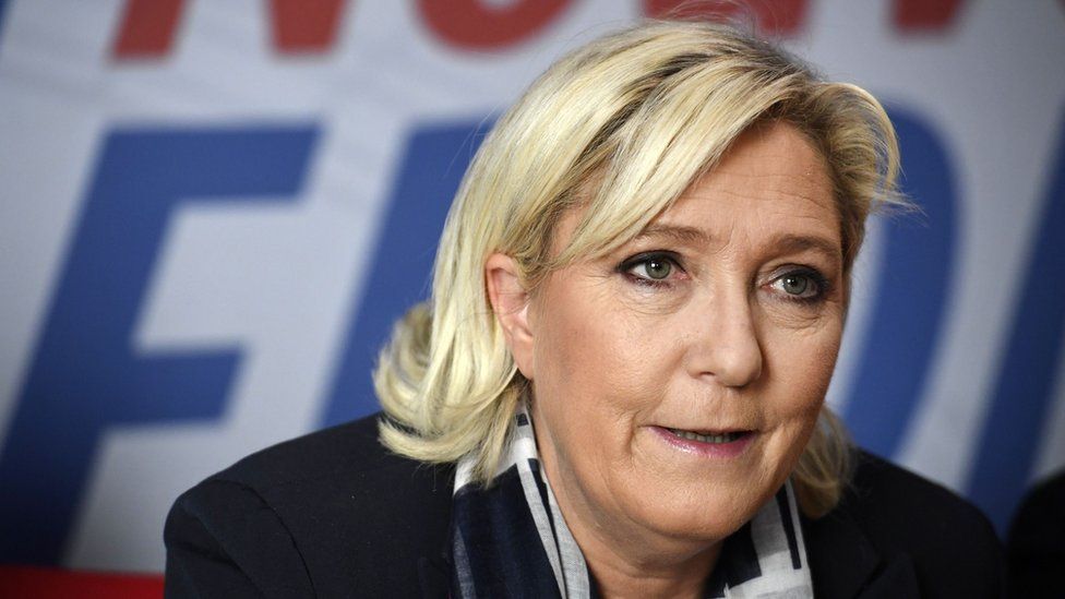 Leader of France's National Front, Marine Le Pen