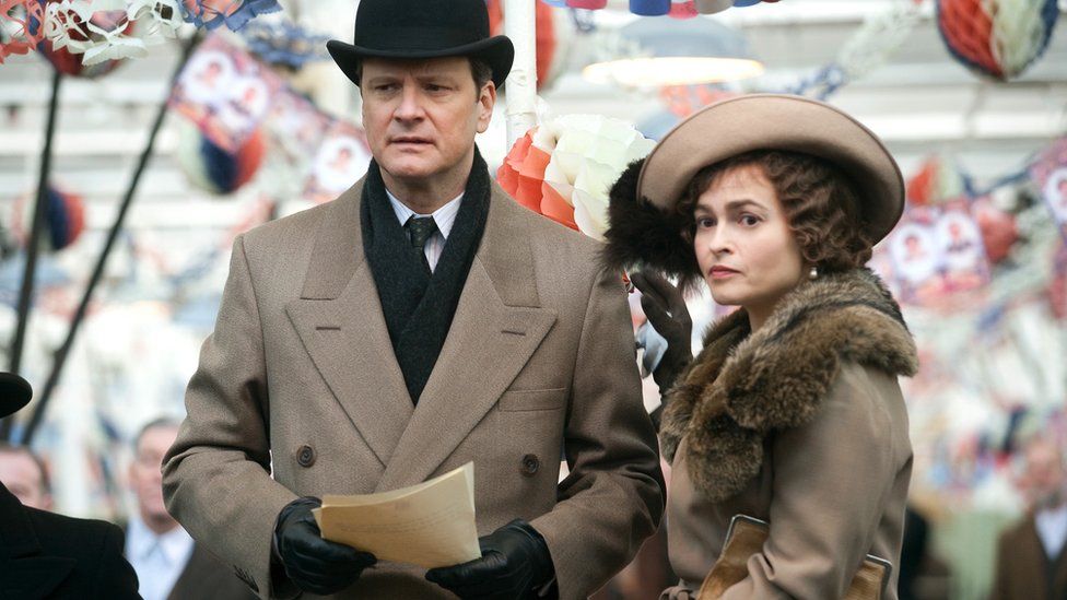 Colin Firth and Helena Bonham Carter in The King's Speech