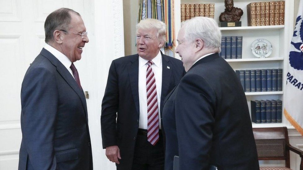 Trump and Russian delegation