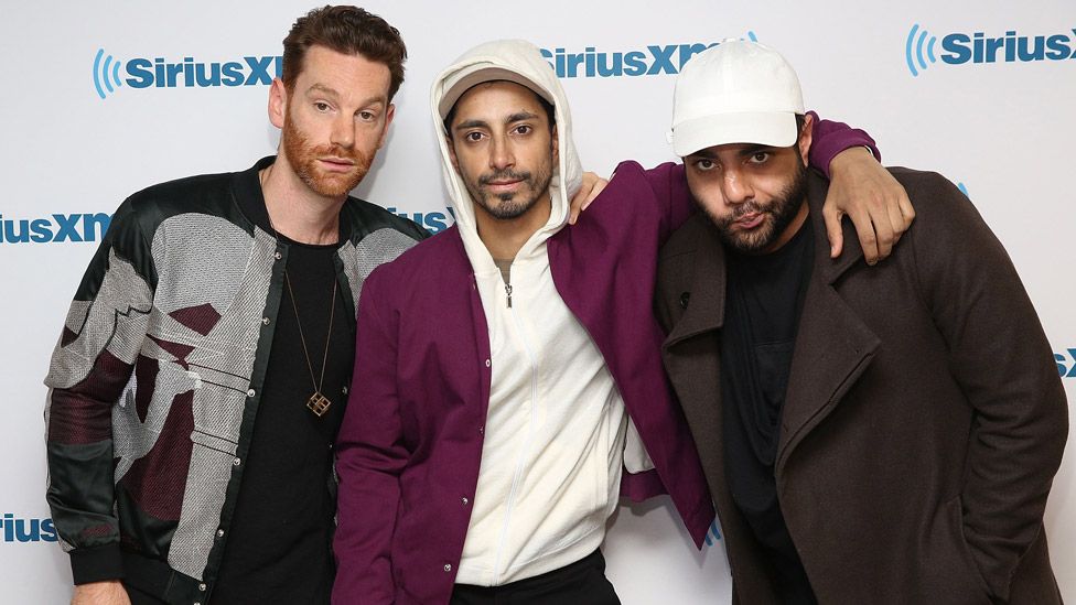 Riz Ahmed with the Swet Shop Boys in 2016