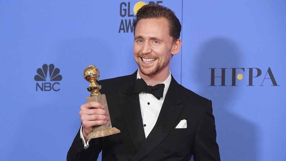 Tom Hiddleston at the Golden Globes