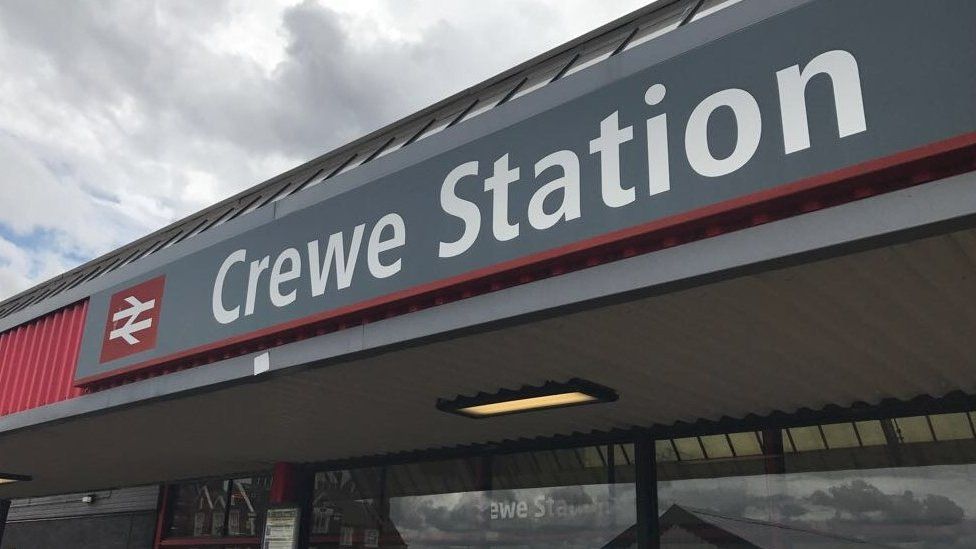 Crewe station sign