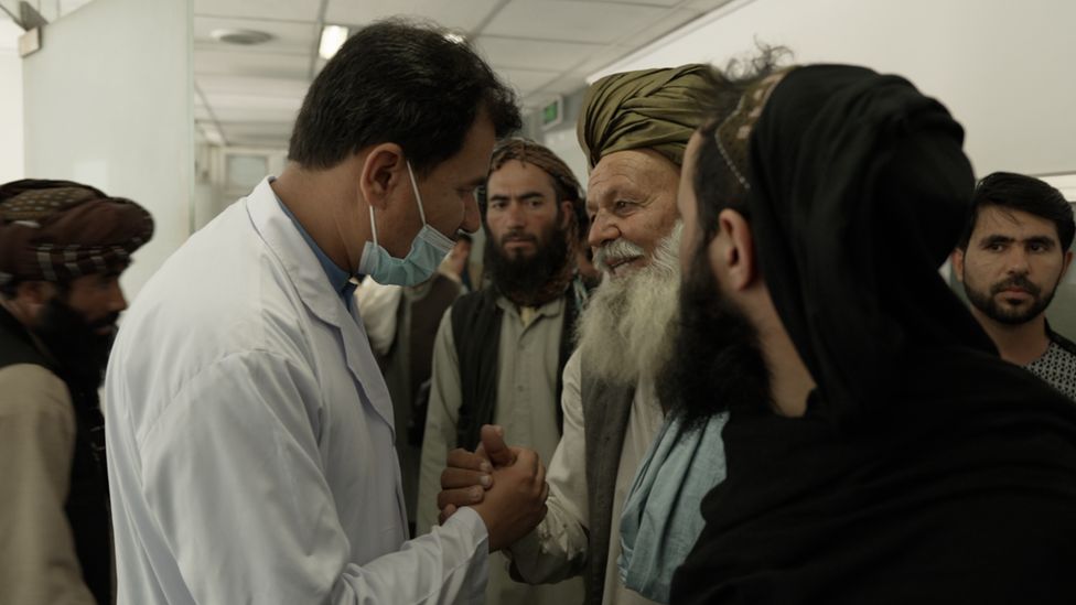 Doctor Manucher examines patients in Kabul