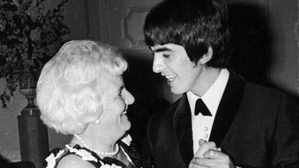 George Harrison dancing with his mother