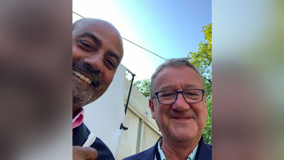 George Alagiah and Allan Little